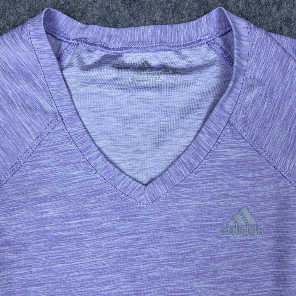 Lot Of 3 Adidas Women's Performance T-Shirt Climacool Essentials V-Neck Size L - Picture 10 of 14